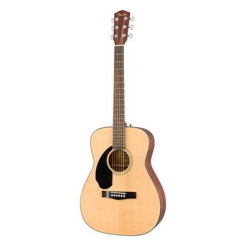 Guitarra Acústica Zurda Fender Con Cuerdas De Acero Cd-60s Natural