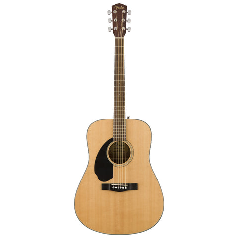 FENDER LEFT-HANDED ACOUSTIC GUITAR WITH CD-60S NTURAL STEEL STRINGS