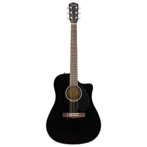 Guitarra Electroacústica Fender Dreadnought Cd-60sce Negra