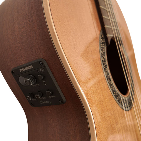ELECTROACOUSTIC CLASSICAL GUITAR ALHAMBRA 1C HT EZ 794V WITH CASE
