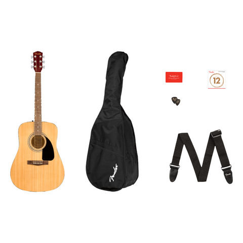 Guitarra Acústica Fender En Combo Fa-115 Dreadnought