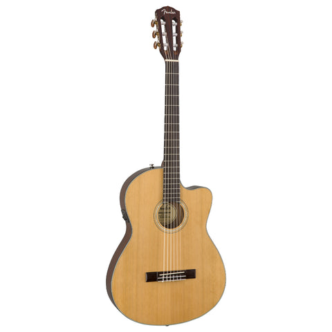 Guitarra Electroacústica Fender Cuerdas De Nylon Cn-140sce Natural Con Estuche