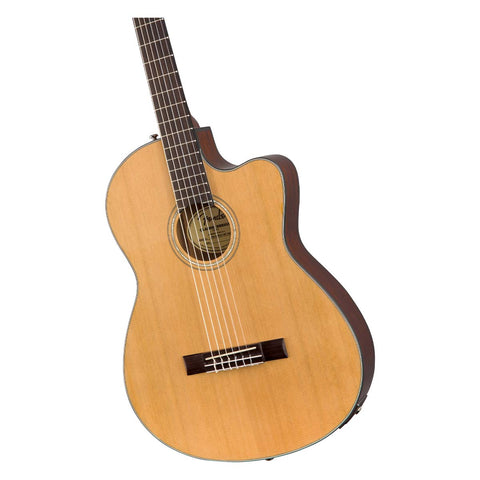 Guitarra Electroacústica Fender Cuerdas De Nylon Cn-140sce Natural Con Estuche