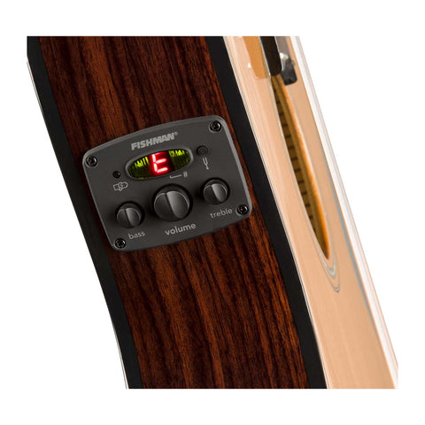 Guitarra Electroacústica Fender Cuerdas De Nylon Cn-140sce Natural Con Estuche