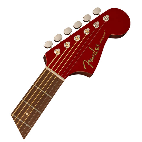 Guitarra Electroacústica Fender Redondo Player Color Candy Apple Red