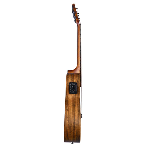 Guitarra Electroacústica Bromo Bat8me Bk Con Funda
