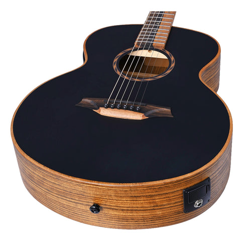 Guitarra Electroacústica Bromo Bat8me Bk Con Funda