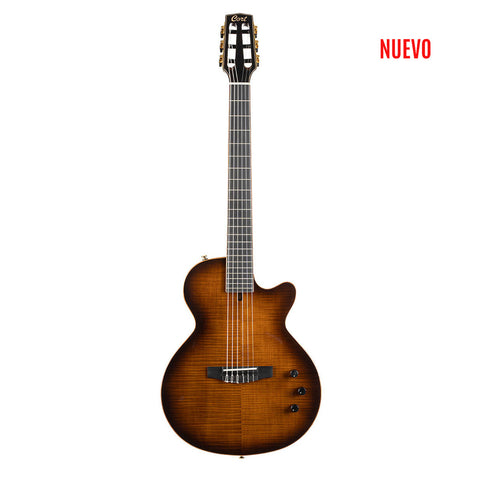 Guitarra Electroacústica Cort Sunset Nylectric Dlx Tsb W/Bag