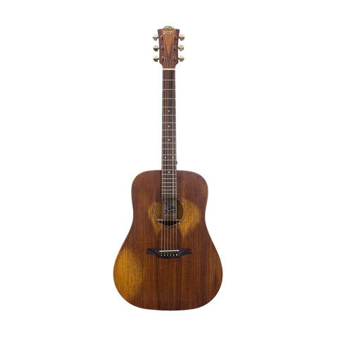 Guitarra Acústica Bromo Tipo Folk Bar1hm Con Funda