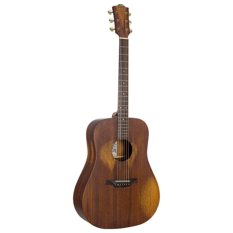 Guitarra Acústica Bromo Tipo Folk Bar1hm Con Funda