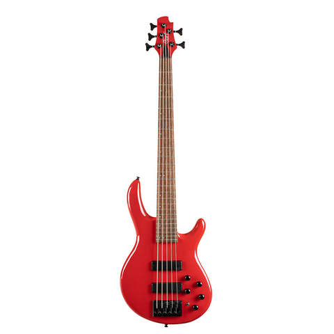 Bajo Eléctrico 5 Cuerdas C5 Deluxe Cort Rojo