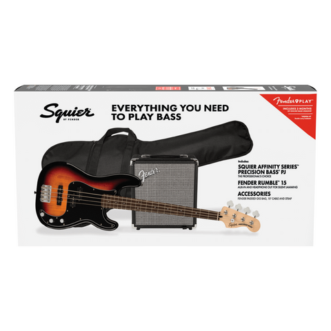 ELECTRIC BASS COMBO FENDER- SQUIER / PRECISION BASS PJ / SUNBURST