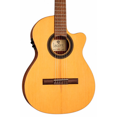 Guitarra Electroacústica Nylon Lagant Alquimia Alhambra Natural