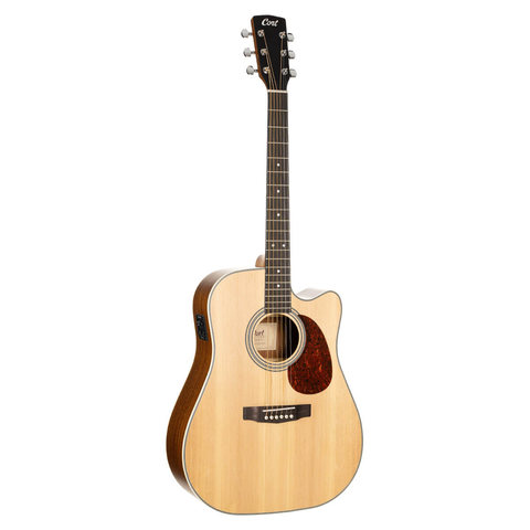 Guitarra Electroacústica Cort Con Cuerdas De Acero Mr600f Natural Lacada