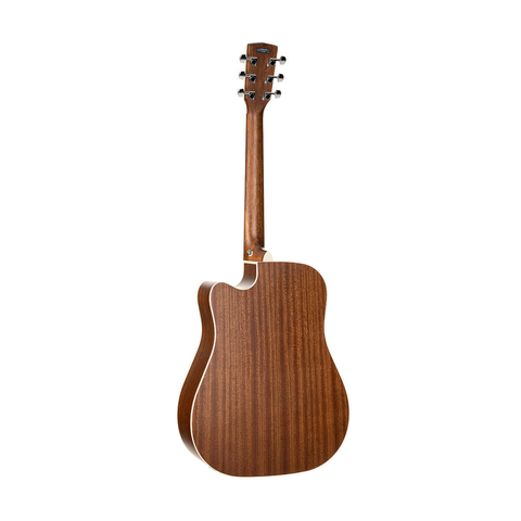 Guitarra Electroacústica Cort Con Cuerdas De Acero Mr600f Natural Lacada
