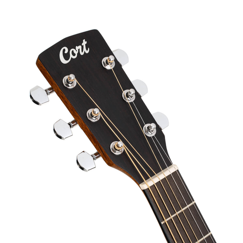 Guitarra Electroacústica Cort Con Cuerdas De Acero Mr600f Natural Lacada