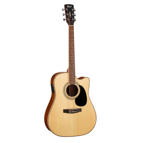 Guitarra Electroacústica Cort Ad880ce Natural Mate Con Funda