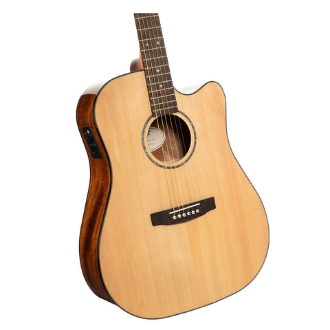Guitarra Electroacústica Cort Cuerdas Acero Earth60ce