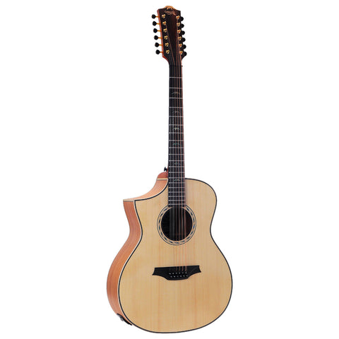 Guitarra Electroacústica Bromo 12 Cuerdas Bat4ce12 Con Funda