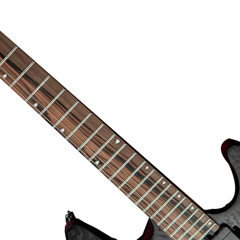 Guitarra Eléctrica Cort Kx500 Etched Negra
