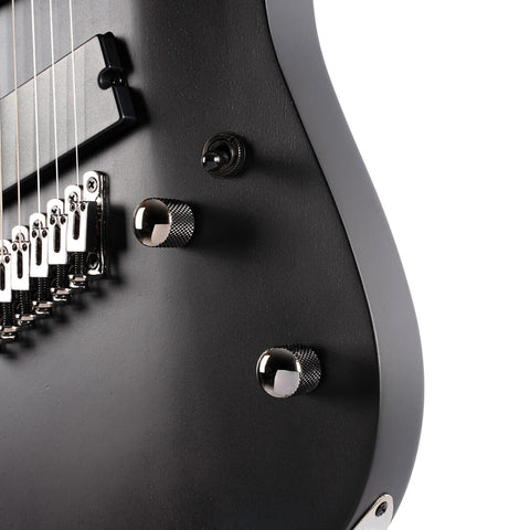 Guitarra Eléctrica Cort Kx307 Multi Scale Negra