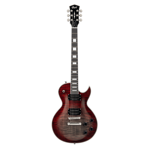 Guitarra Eléctrica Cr300 Deluxe Lvb Cort Rojo Flameado