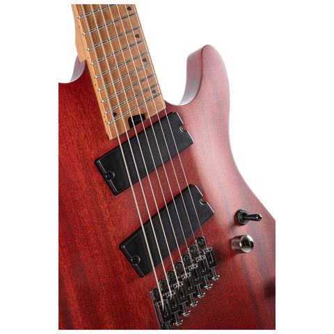 Guitarra Eléctrica Cort Kx307 Multi Scale Caoba Poro Abierto