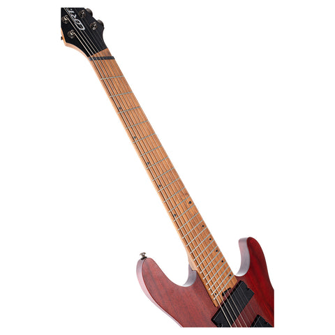 Guitarra Eléctrica Cort Kx307 Multi Scale Caoba Poro Abierto