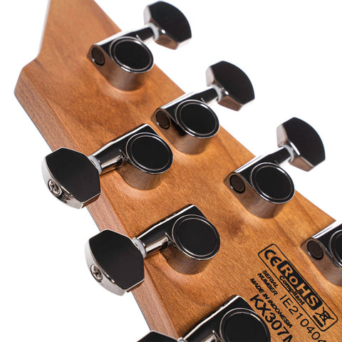 Guitarra Eléctrica Cort Kx307 Multi Scale Caoba Poro Abierto
