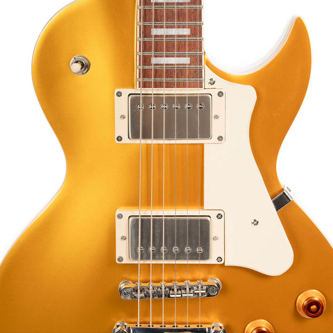 Guitarra Eléctrica Cort Cr200 Dorada Top