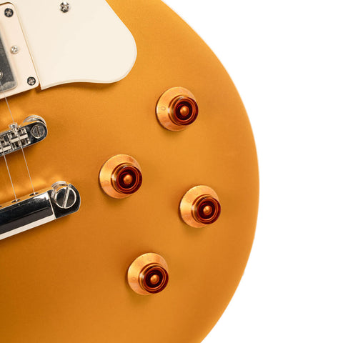Guitarra Eléctrica Cort Cr200 Dorada Top