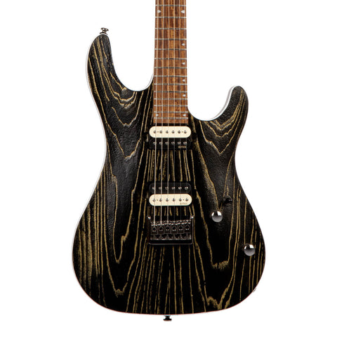 Guitarra Eléctrica Cort Kx300 Etched Negra Líneas Doradas