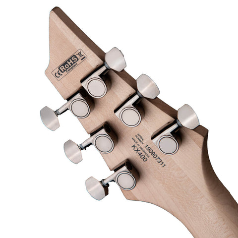 Guitarra Eléctrica Cort Kx300 Etched Negra Líneas Doradas