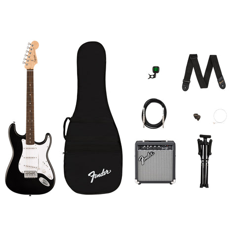 Guitarra Eléctrica En Combo Fender Squier Debut Stratocaster Negra