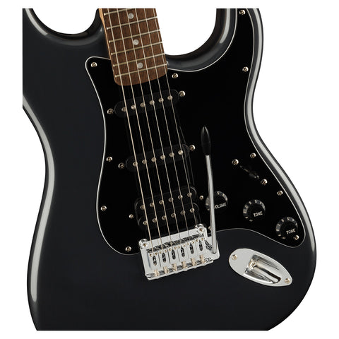 Guitarra Eléctrica Stratocaster En Combo Affinity Hss Charcoal Frost Metallic