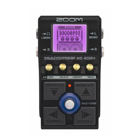 Pedal Emulador De Amplificador Y Cabina Zoom Ms-80ir+