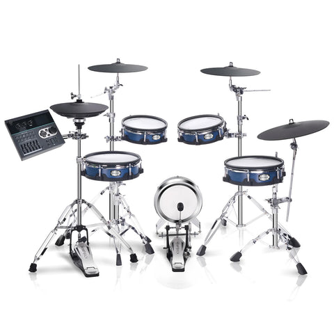 Batería Eléctrica Hampback ACE-970 Con Malla Doble Capa Y Hi-Hat Físico