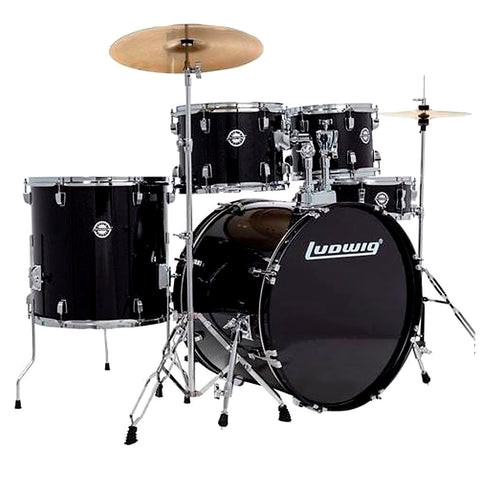 Bateria Ludwig Accent 5pc Sparkle Lc19511dir Negro