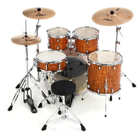 Bateria Acustica Ludwig Evolution 5pc 22" Con Hard & Zbt Pack Cherry Le522010