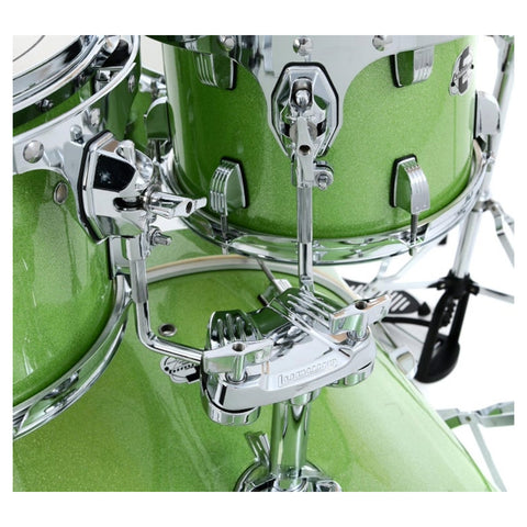 BATERIA ACUSTICA LUDWIG EVOLUTION 5PC 22" CON HARD & ZBT PACK MINT SPARKLE LE522018