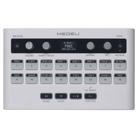 Caja De Ritmos Con Pedal Mr101s Medeli