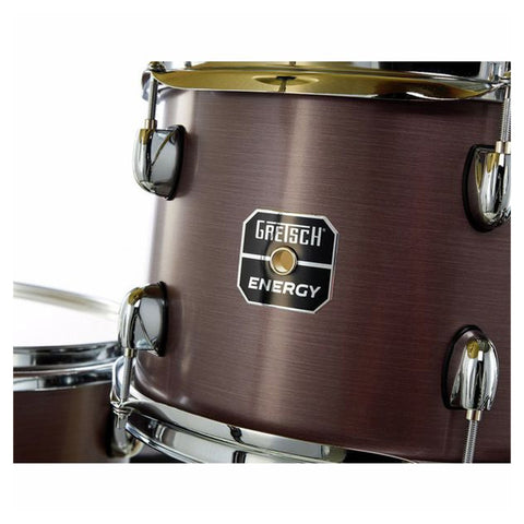 Batería Acústica Gretsch 5pc Energy 22" Kit W/Hw Pack Grey Steel