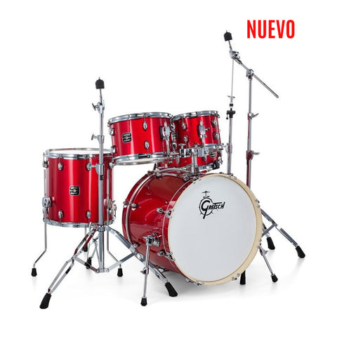 Batería Acústica Gretsch 5pc Energy 20" Kit W/Hw Pack Red