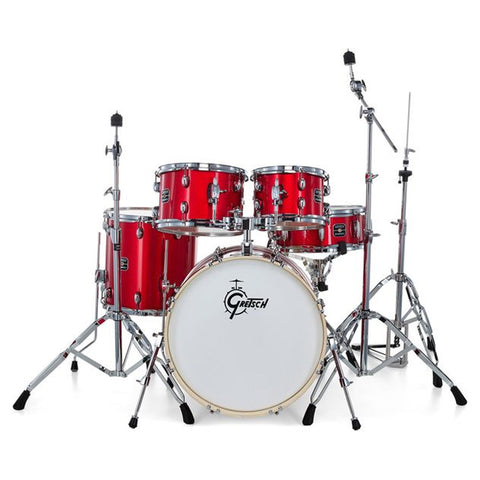 Batería Acústica Gretsch 5pc Energy 20" Kit W/Hw Pack Red