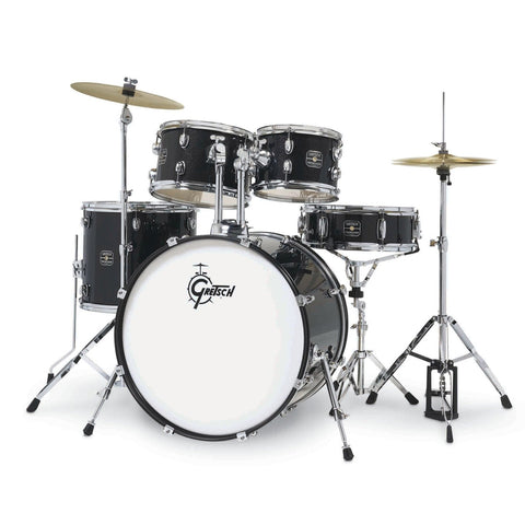 Batería Acústica Gretsch Completa Renegade Black Mist