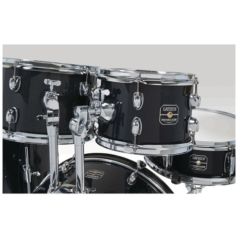 Batería Acústica Gretsch Completa Renegade Black Mist
