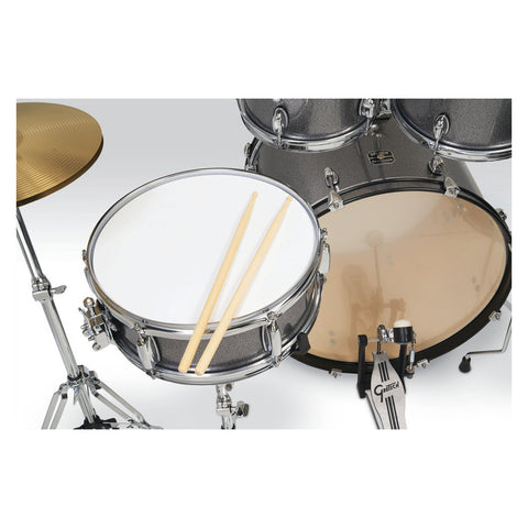 Batería Acústica Gretsch Completa Renegade Grey Sparkle
