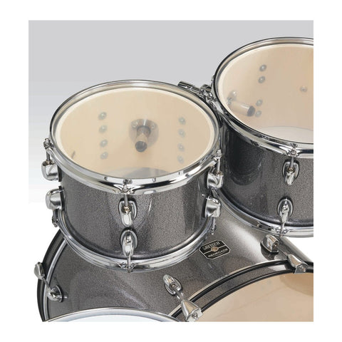 Batería Acústica Gretsch Completa Renegade Grey Sparkle