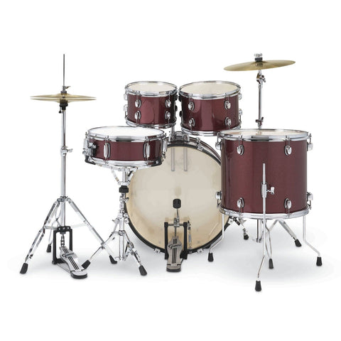 Batería Acústica Gretsch Completa Renegade Ruby Sparkle