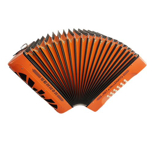 HOHNER REY VALLENATO ADG ORANGE ACCORDION